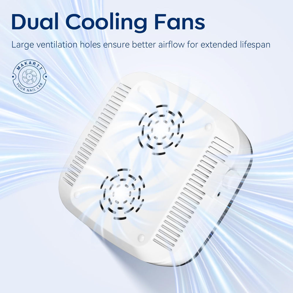 Makartt enfriamiento con doble ventilador, rendimiento estable durante sesiones prolongadas
