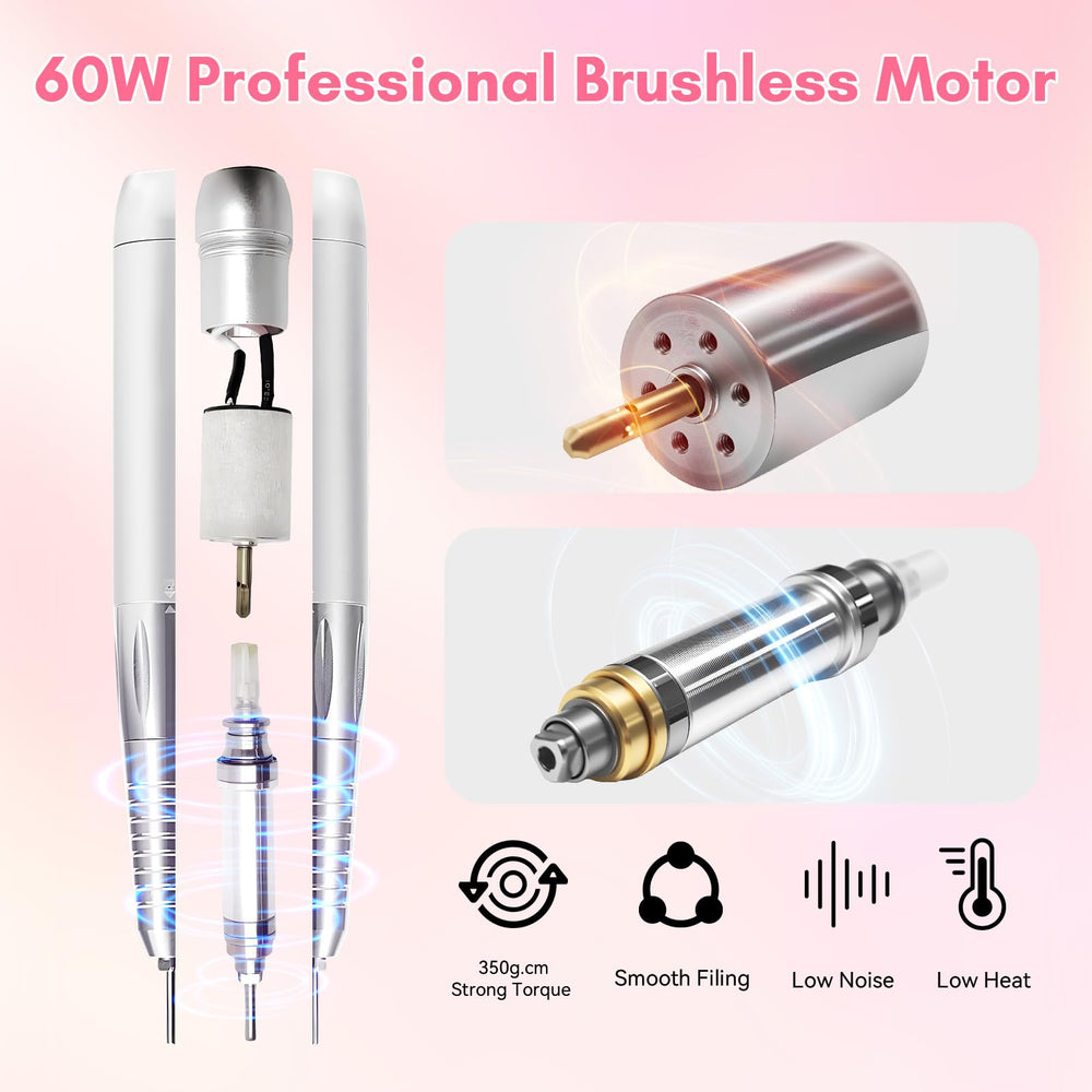 Makartt Fresadora con motor sin escobillas de 60W para desbaste eficiente