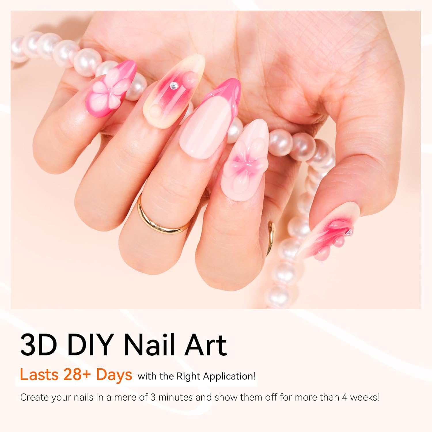 Makartt gel 3D para arte en uñas, crea volumen y brillo