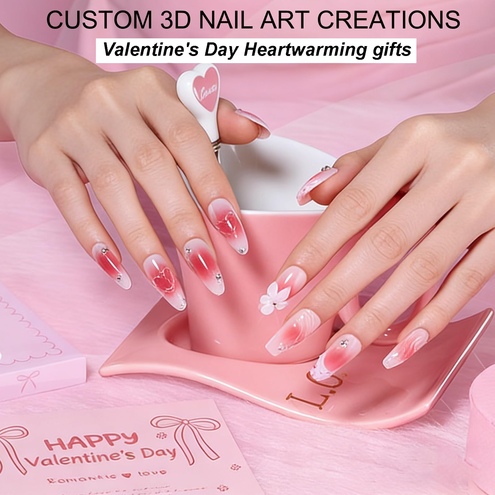 Makartt 3D Gel: moldes de flores para acentos decorativos.