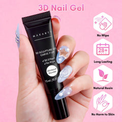 Makartt Gel 3D pegamento para piedras: fijación resistente de rhinestones
