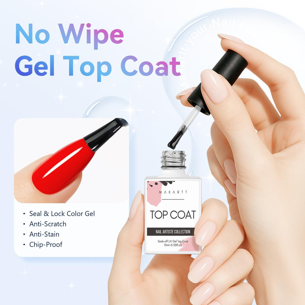 Makartt capa superior de gel aplicación fácil para resultados en casa