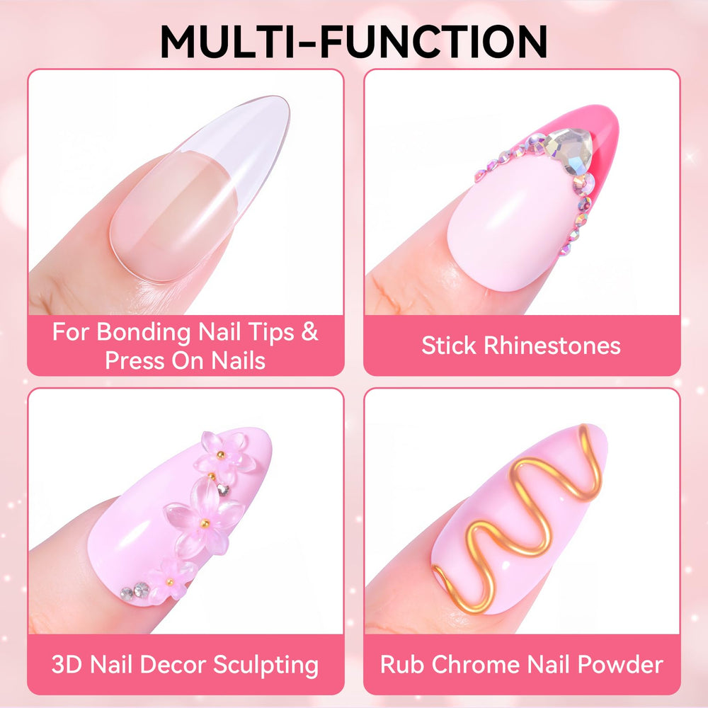 Makartt Gel para uñas, mayor adherencia tras curado bajo lámpara.