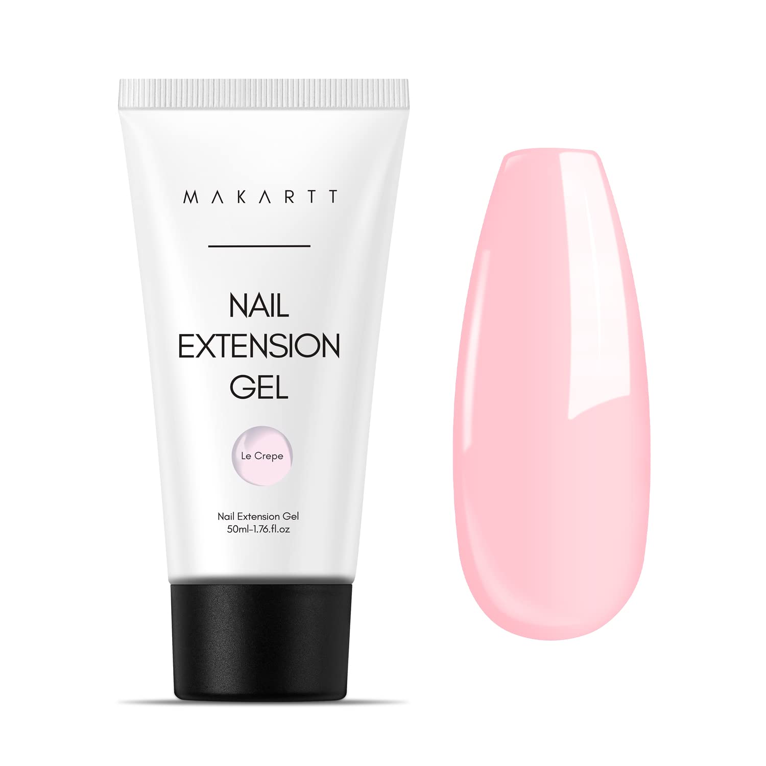 Makartt gel uñas HEMA-Free, frasco rosa para extensiones duraderas