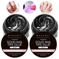 Makartt gel uñas prensa transparente, fijación limpia y rápida.