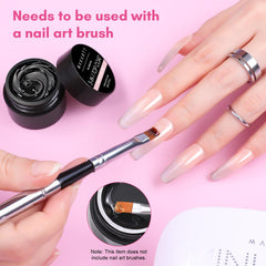 Makartt Hard Gel Top Coat under UV LED light for durable cure