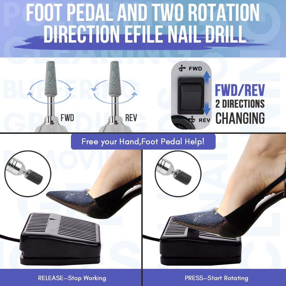 Makartt JD700, pie pedal con dos direcciones para zurdos y diestros.