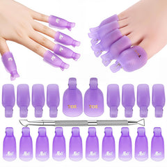 Makartt conjunto clips quitar esmalte dedos: remojo cómodo para casa.