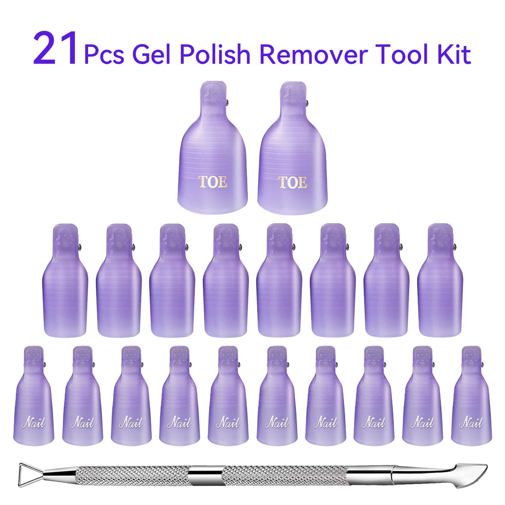 Makartt conjunto clips quitar esmalte pies: remojo eficiente para uñas de los pies.