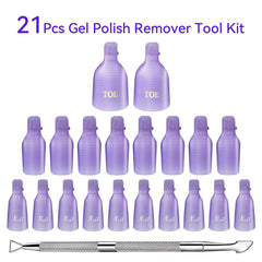 Makartt conjunto clips quitar esmalte pies: remojo eficiente para uñas de los pies.