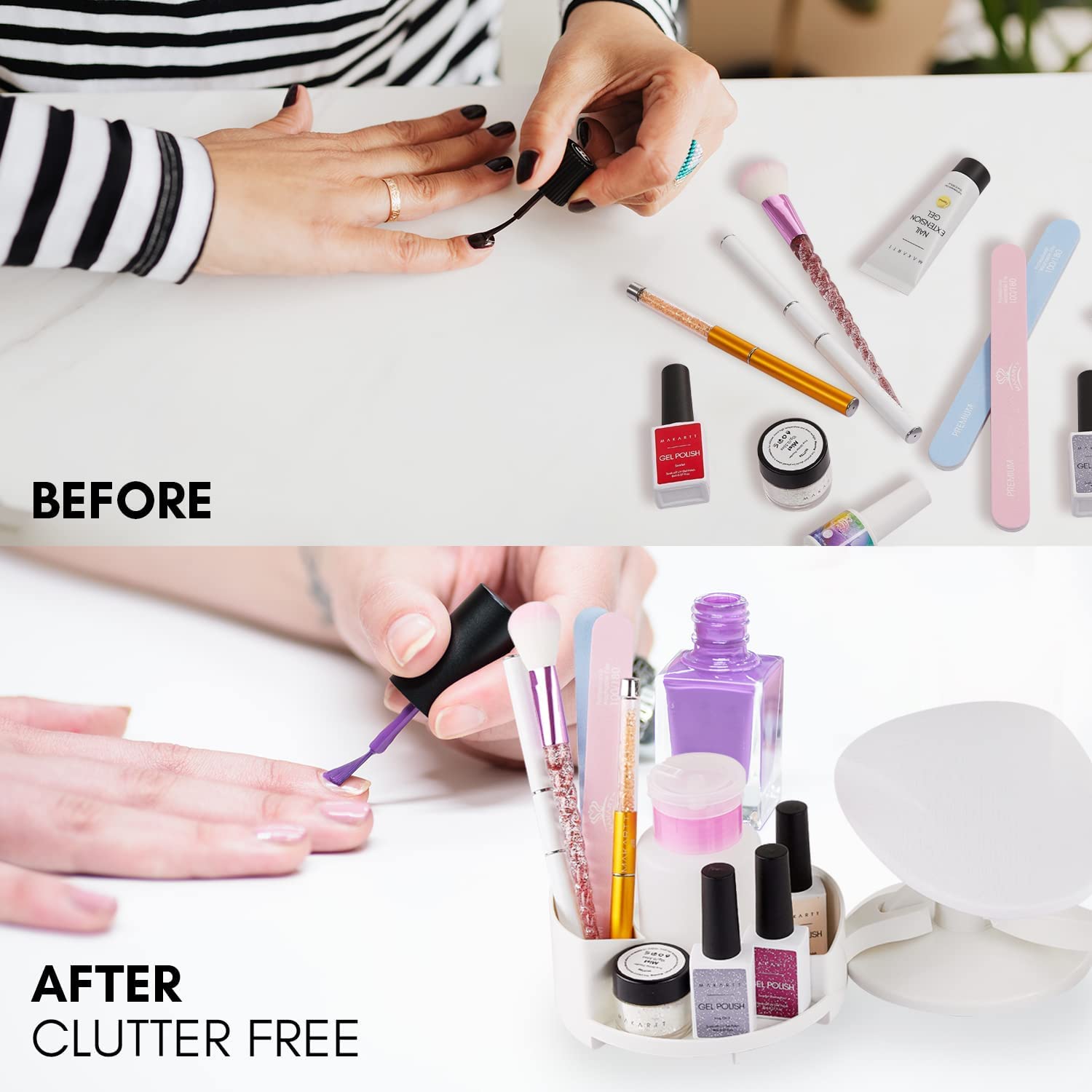 Makartt kit manicura doméstico profesional ideal para casa o salón.