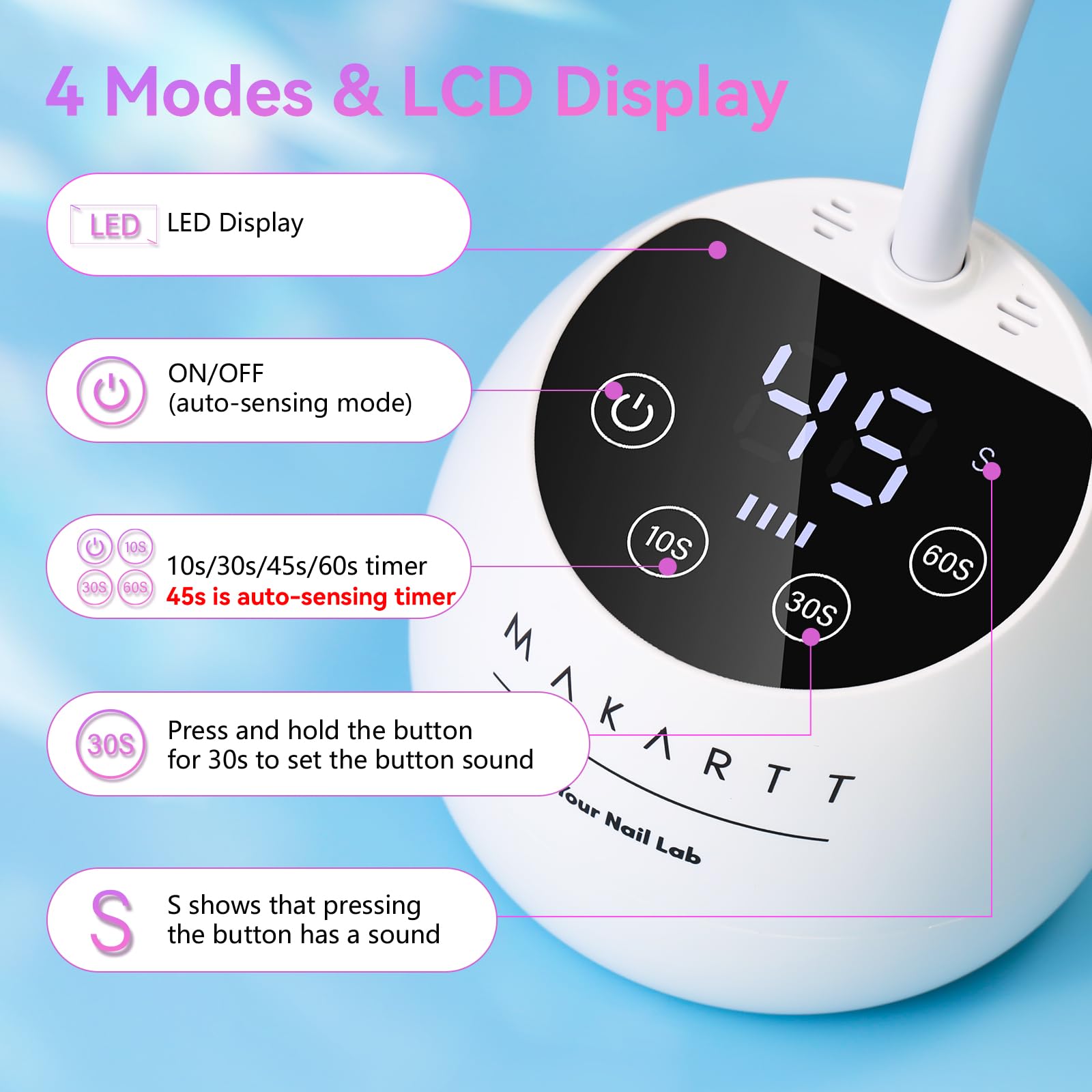 Makartt base estable para mani-pedi sin tambaleo
