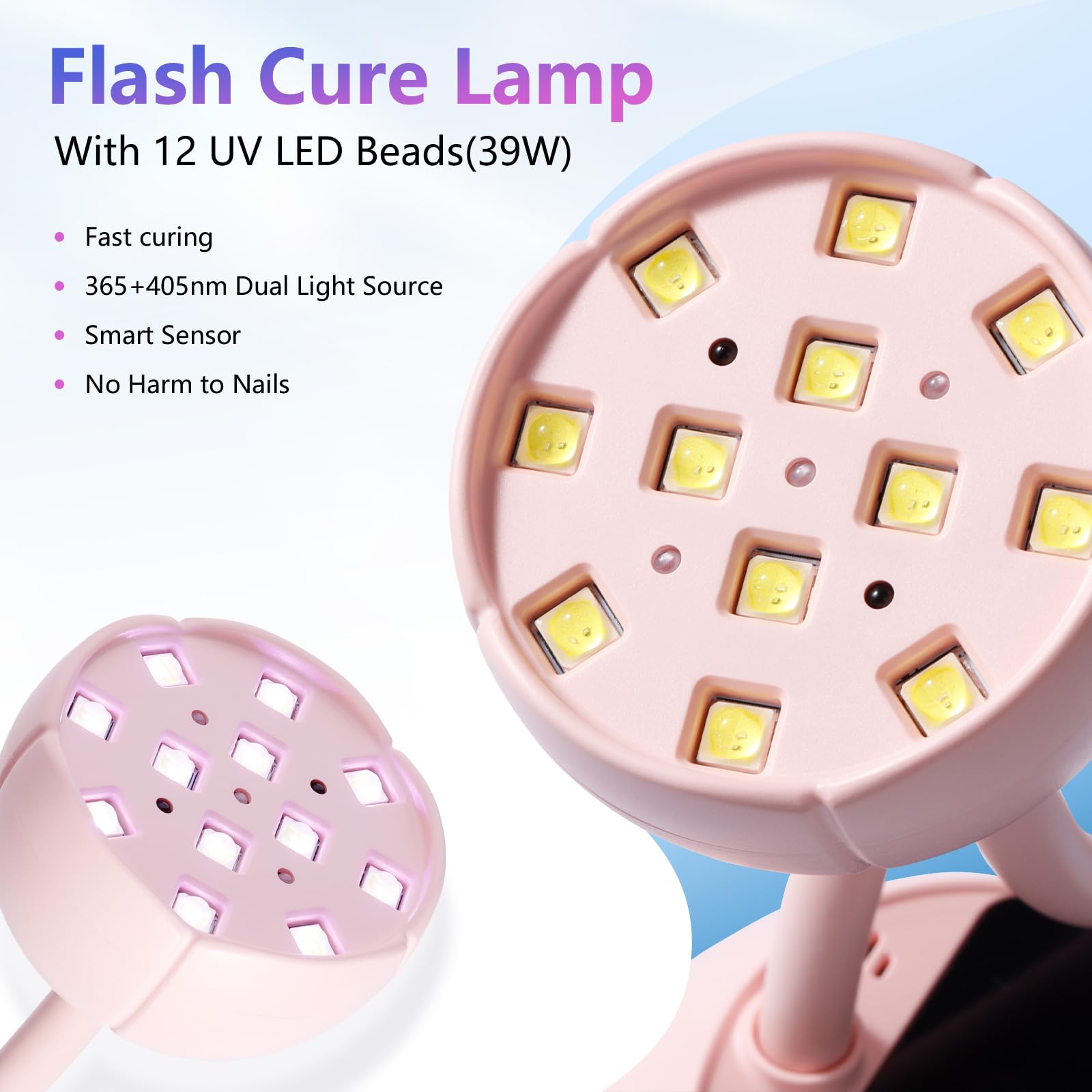 Makartt lámpara UV LED para uñas batería recargable, libertad sin cables.