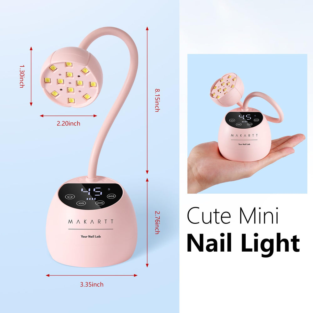 Makartt lámpara UV LED para uñas curado rápido con acabado profesional en casa.