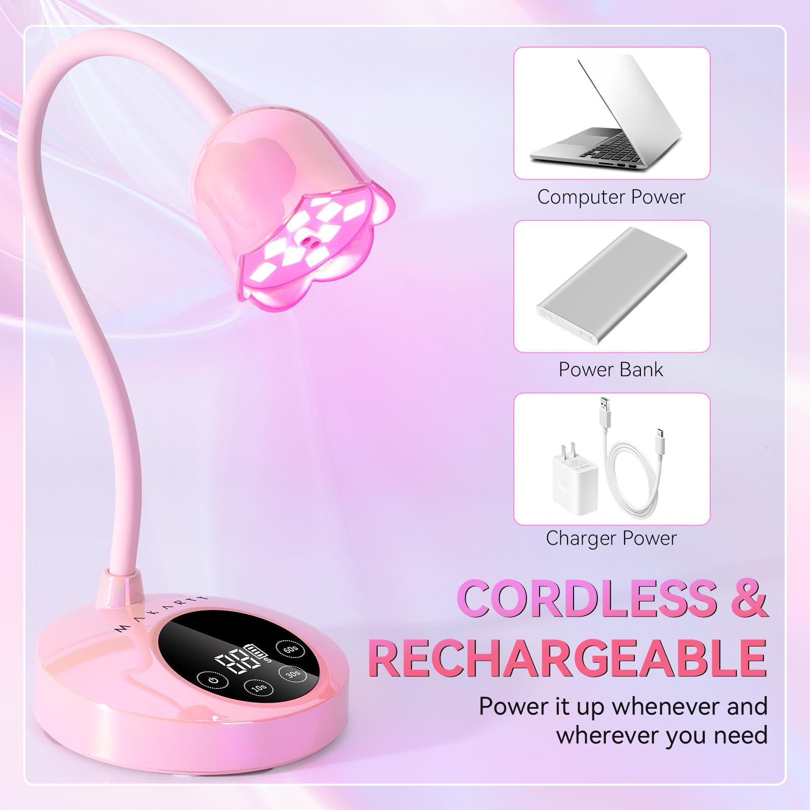 Makartt lampara UV mini adecuada para uso doméstico y profesional.