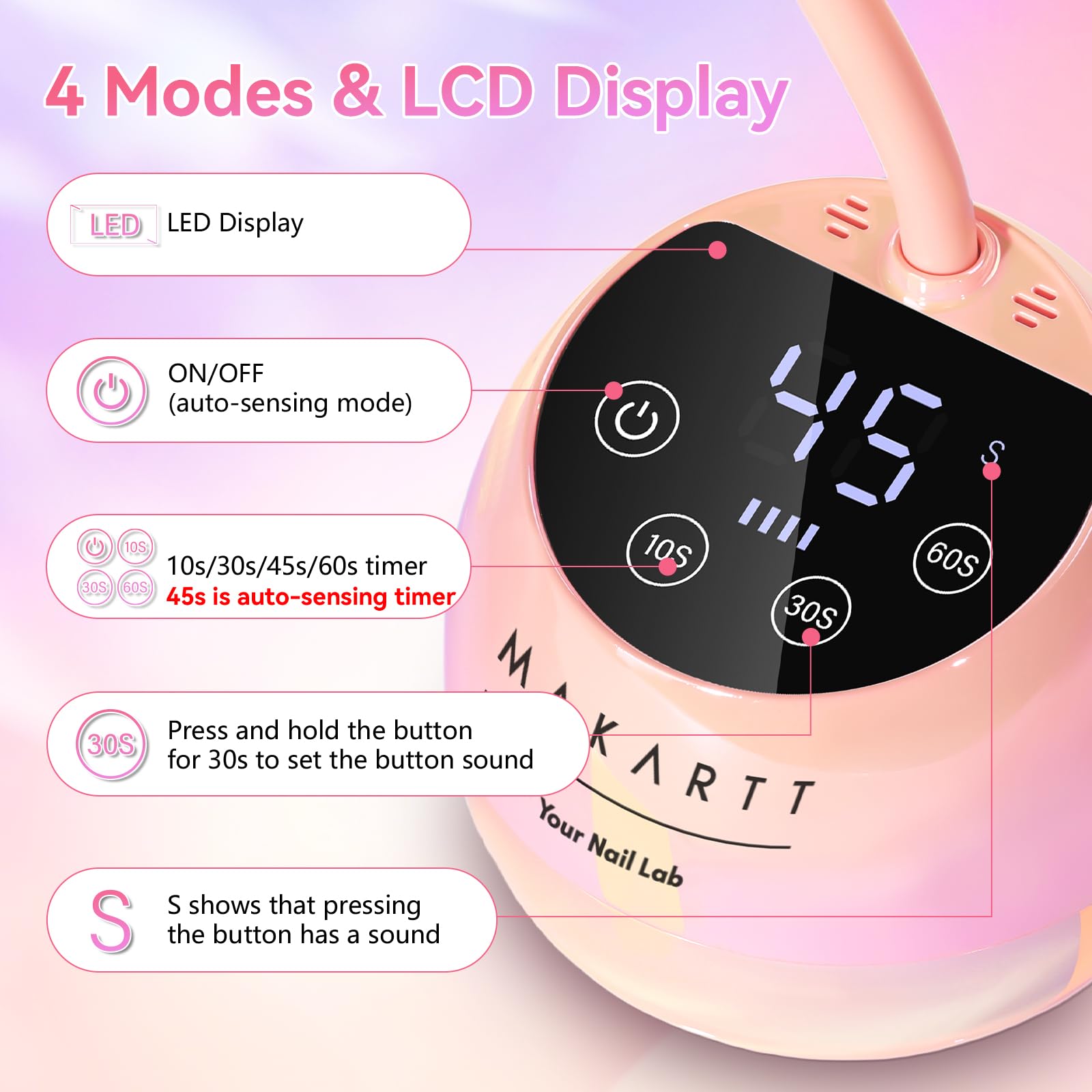 Diseño rosa glaseado de Makartt, elegante y regalo ideal