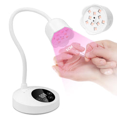 Makartt lampara UV para uñas mini inalambrica ideal para manicuras en casa.
