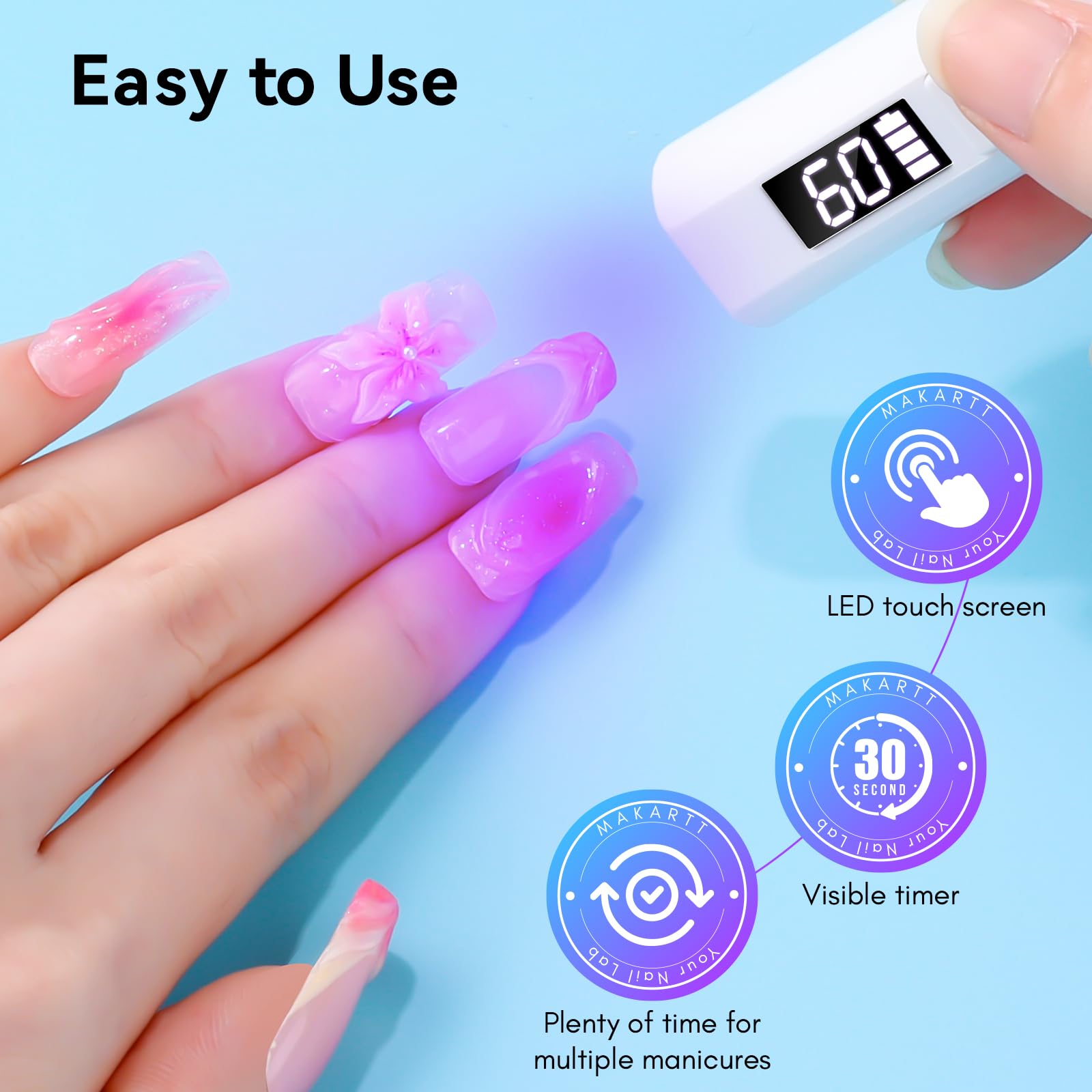 Makartt lampara UV uñas regalo ideal para amantes del arte de uñas