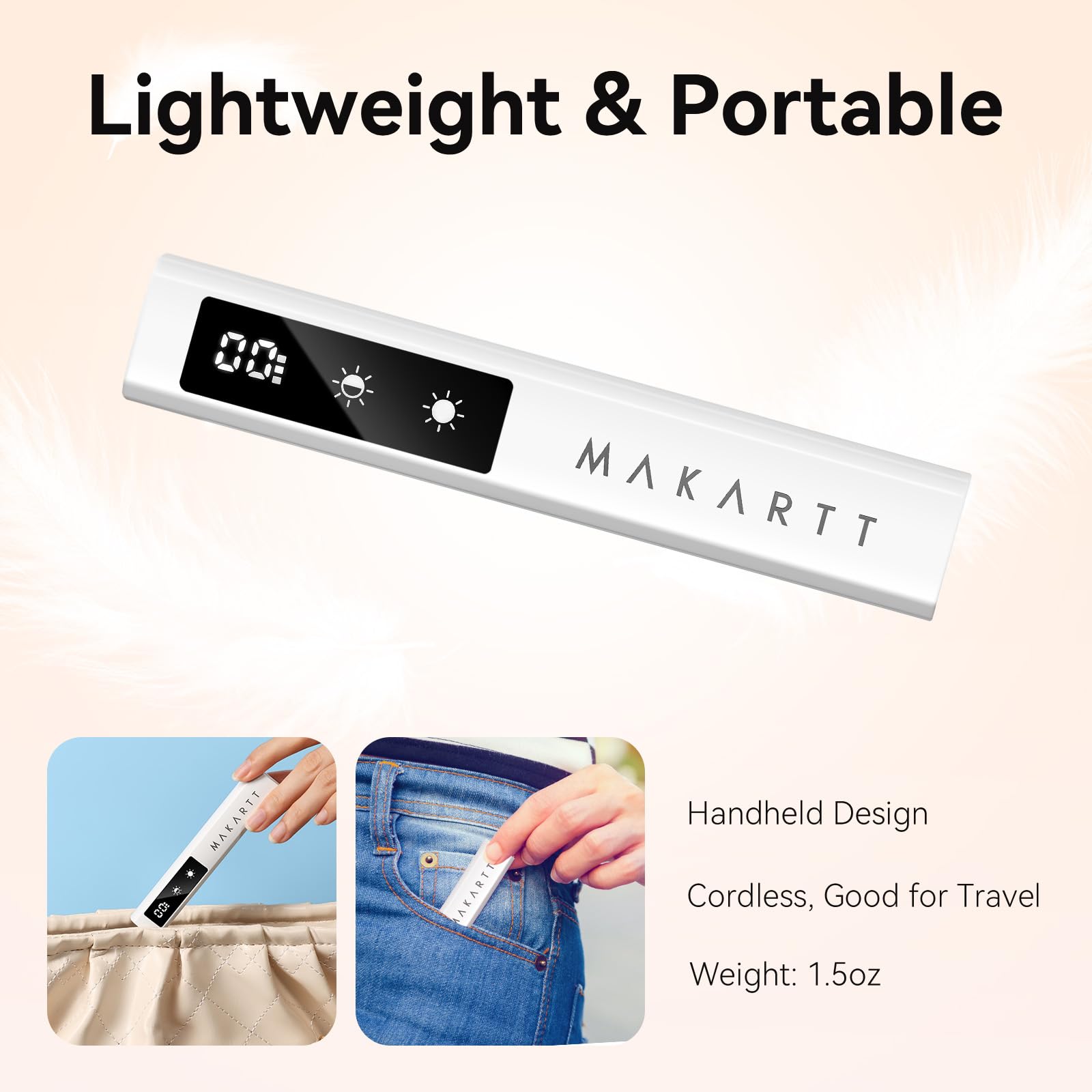 Makartt lampara-uv-uso-dom-salon, foco versátil para casa o salón.