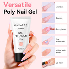 Makartt gel poli libre de HEMA, aplicación fácil con formas duales para resultados precisos.