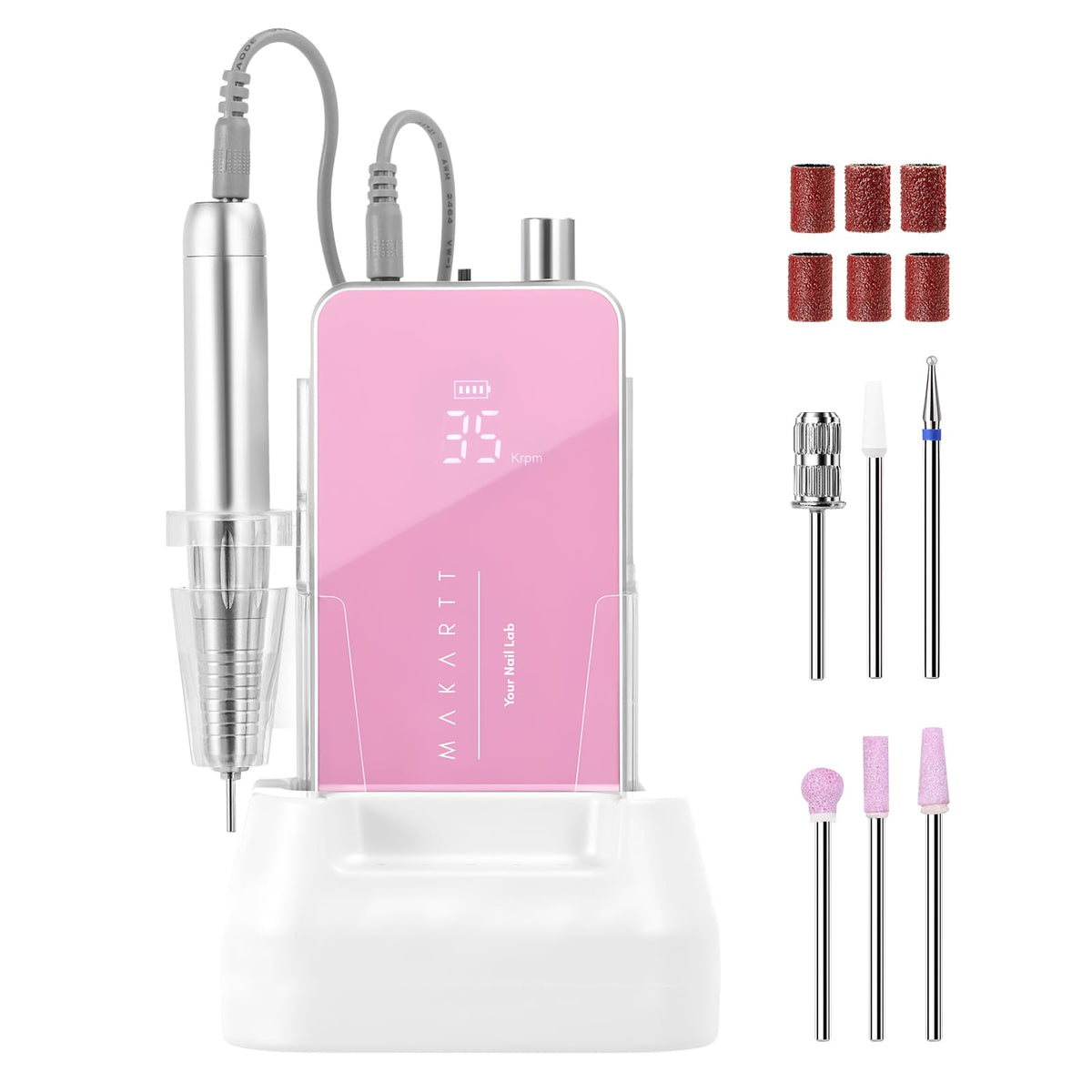 Makartt Nail Drill avec moteur sans balais puissant pour un travail précis.