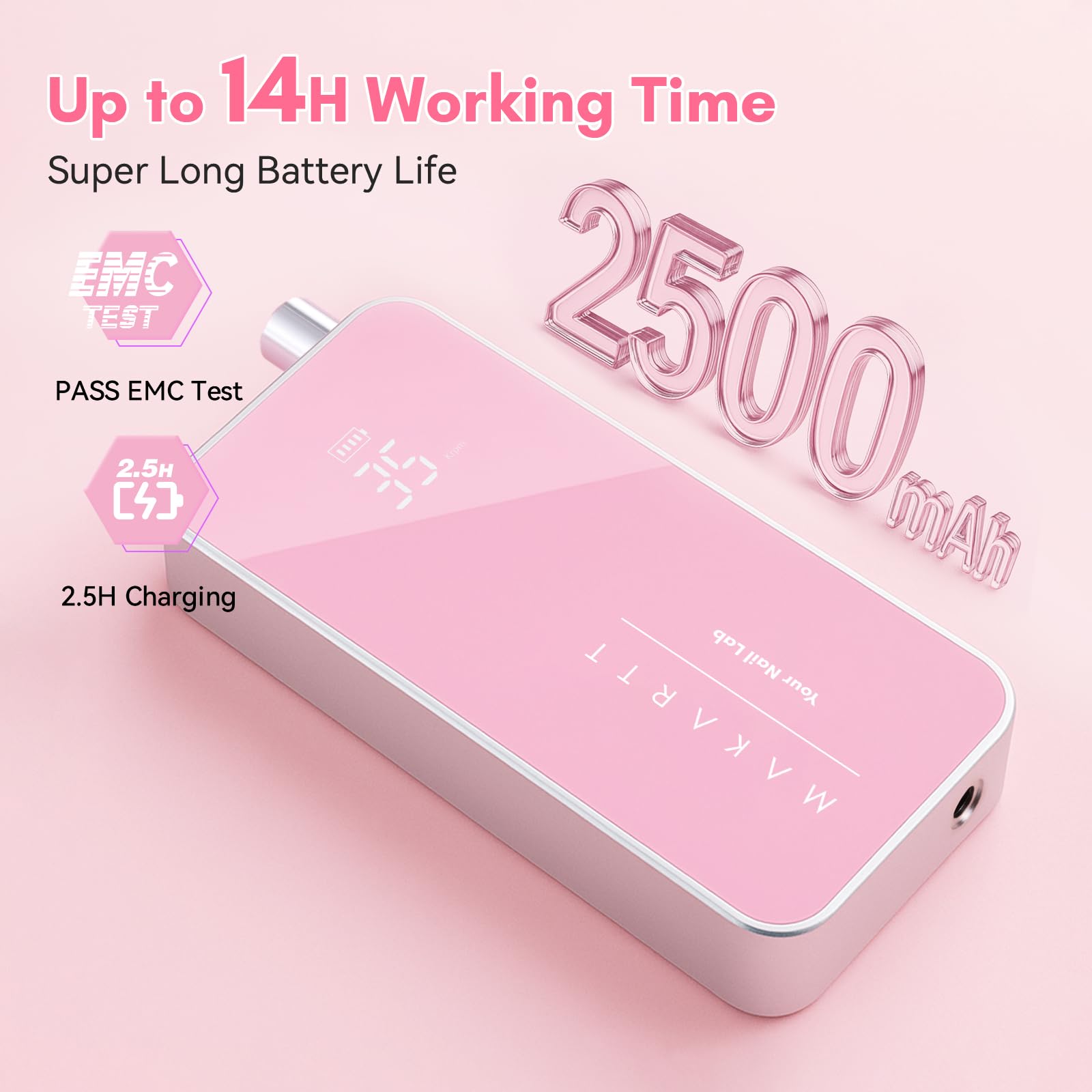 Makartt Nail Drill design 2-en-1 bureau et portable pour travail flexible.