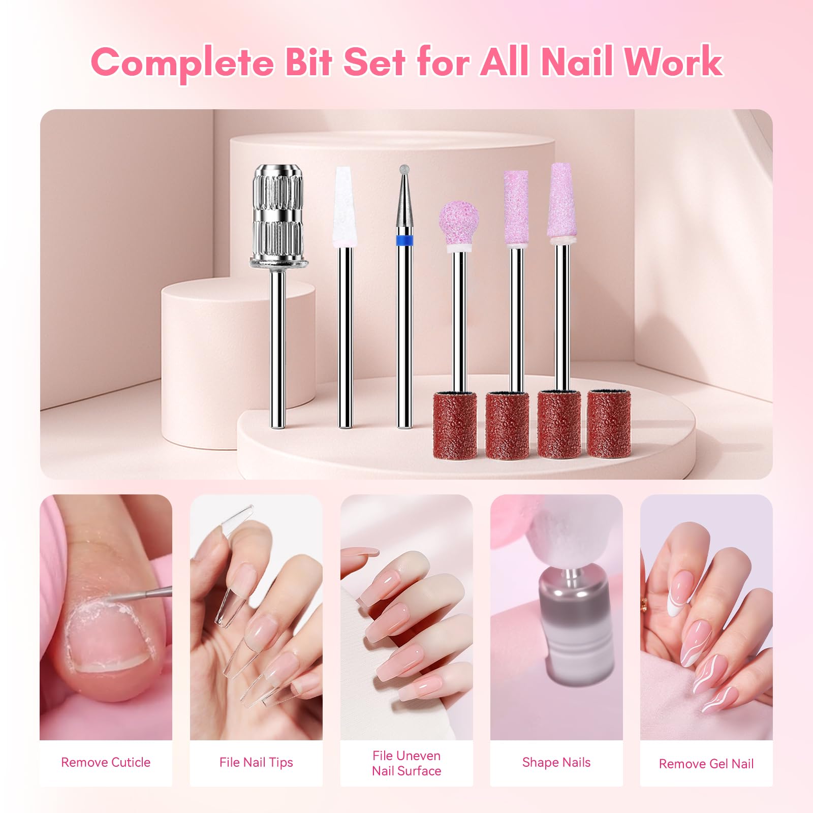 Makartt Nail Drill utilisée en salon ou à domicile, pratique et polyvalente.