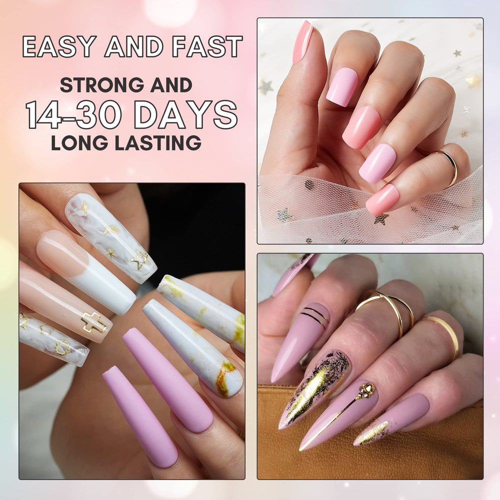 Makartt paquete de 40 puntas de uñas falsas, ideal para fijar uñas postizas.