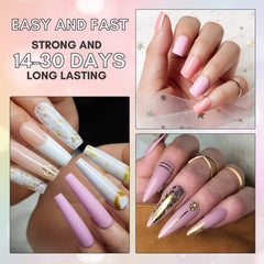 Makartt paquete de 40 puntas de uñas falsas, ideal para fijar uñas postizas.