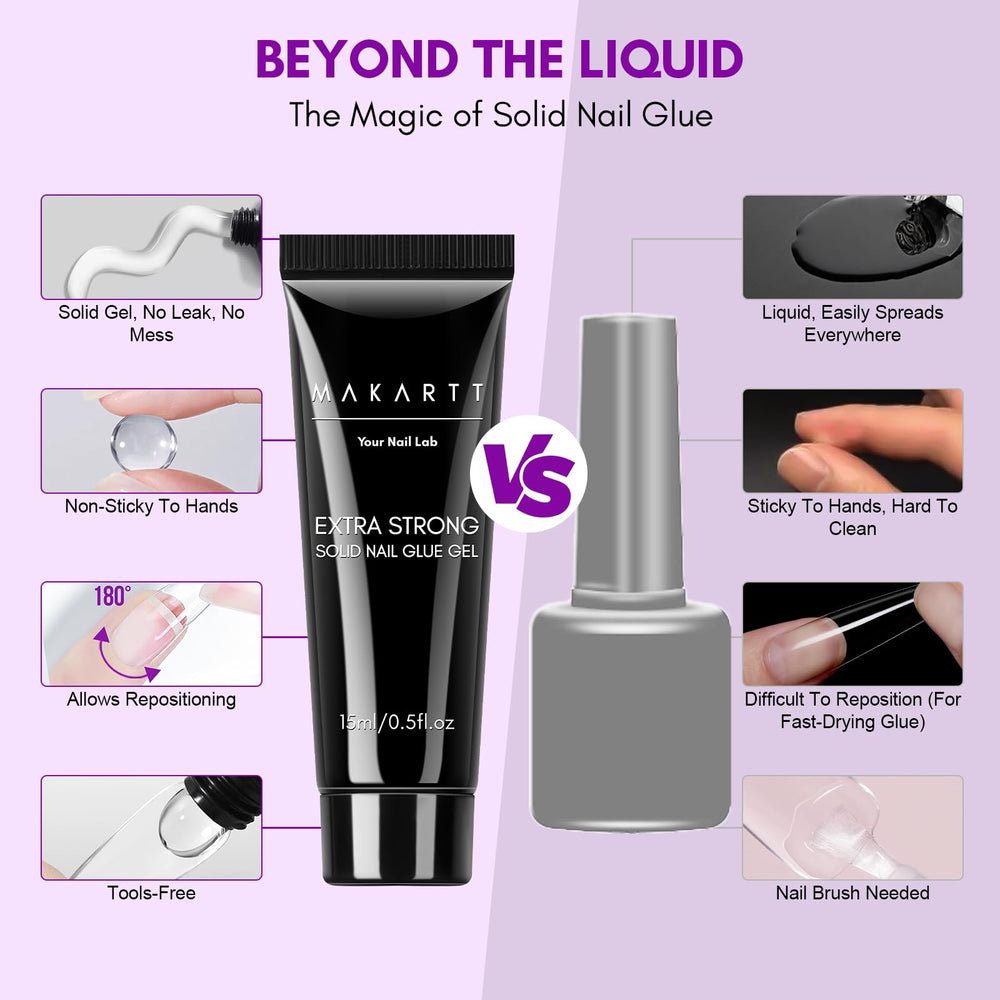 Makartt pegamento gel uñas: adhesión firme para un diseño duradero.