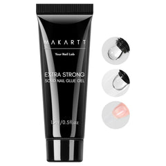 Makartt pegamento gel uñas: tapa controlada para aplicación precisa.