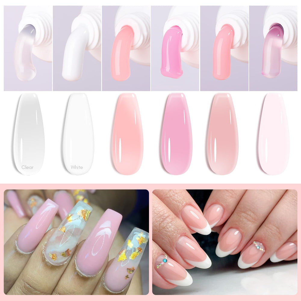 Makartt poligel kit rosado claro: acabado suave para estilo diario.