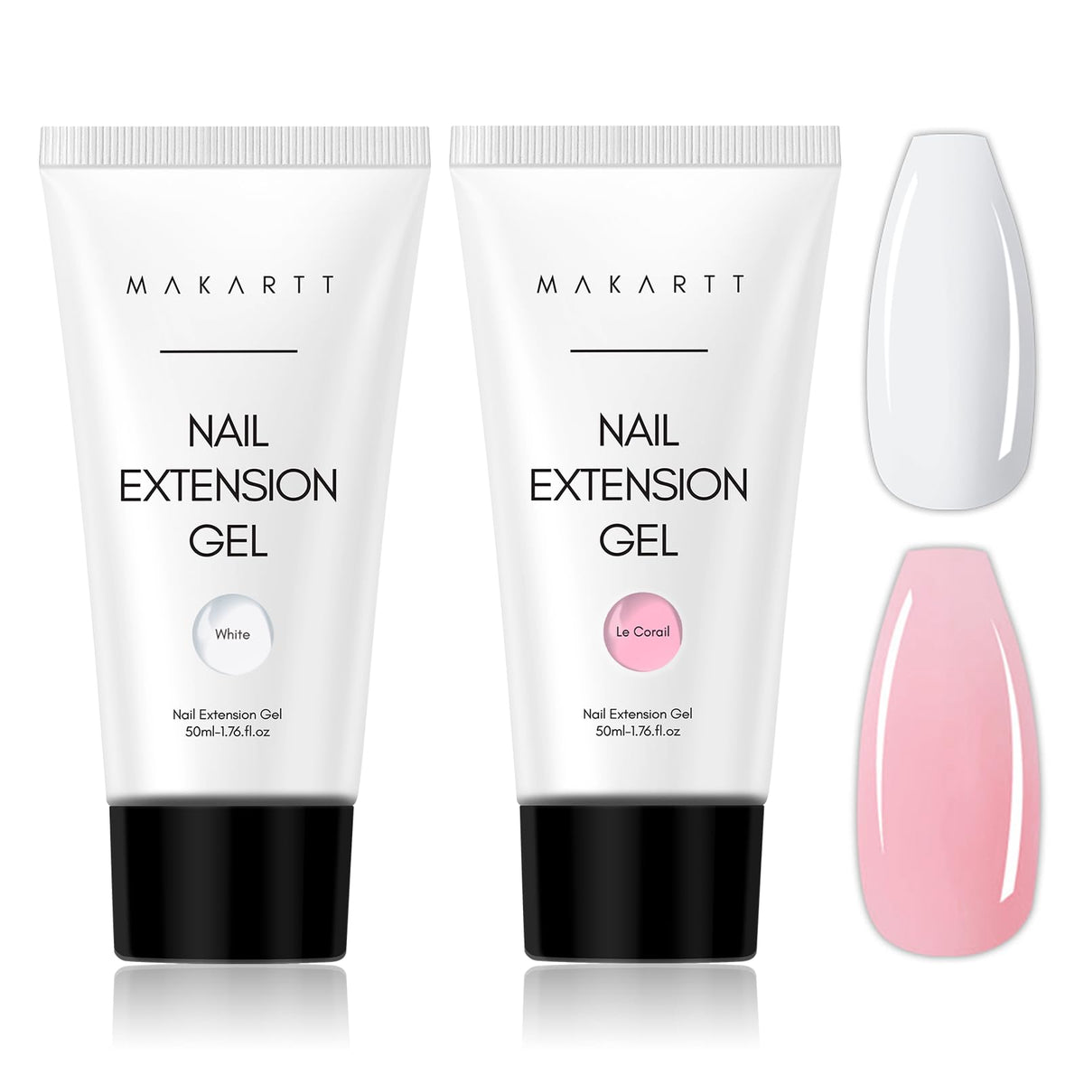 Makartt Poly Nail Gel Kit: empaque y tubos grandes, ideal para empezar proyectos caseros.