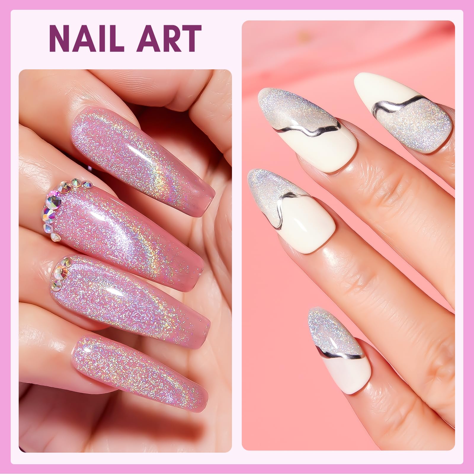 Makartt Rainbow Cat Eye Gel Nail Polish bottle closeup highlights premium finish