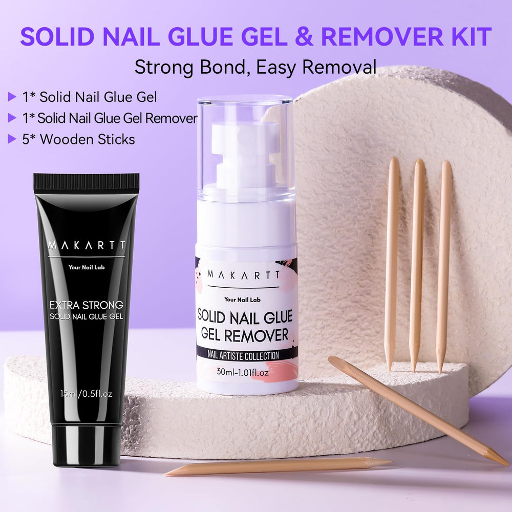 Makartt remover uñas gel sólido: retirada fácil sin dañar.