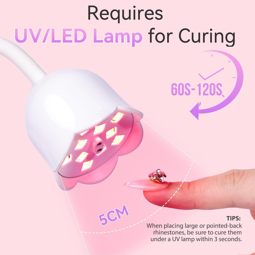 Makartt pegamento para uñas, curado rápido con lámpara UV/LED.