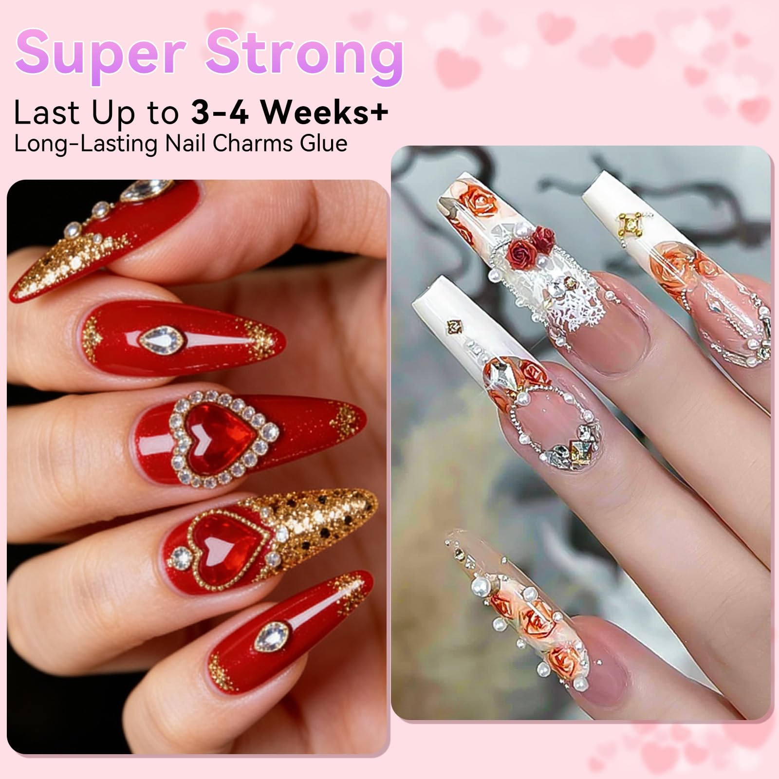 Makartt pegamento para uñas, diamantes para fijar con durabilidad.
