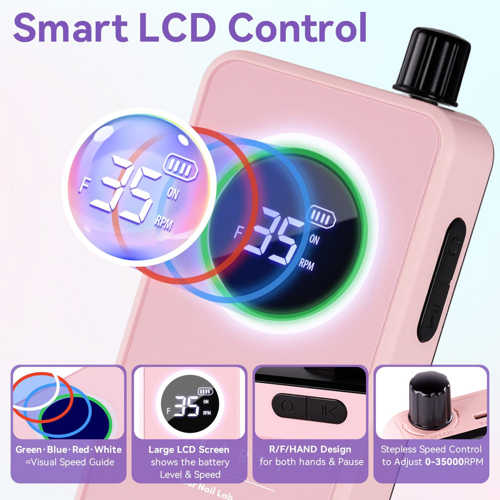 Pantalla LCD y anillos de colores de Makartt para ajustar la velocidad