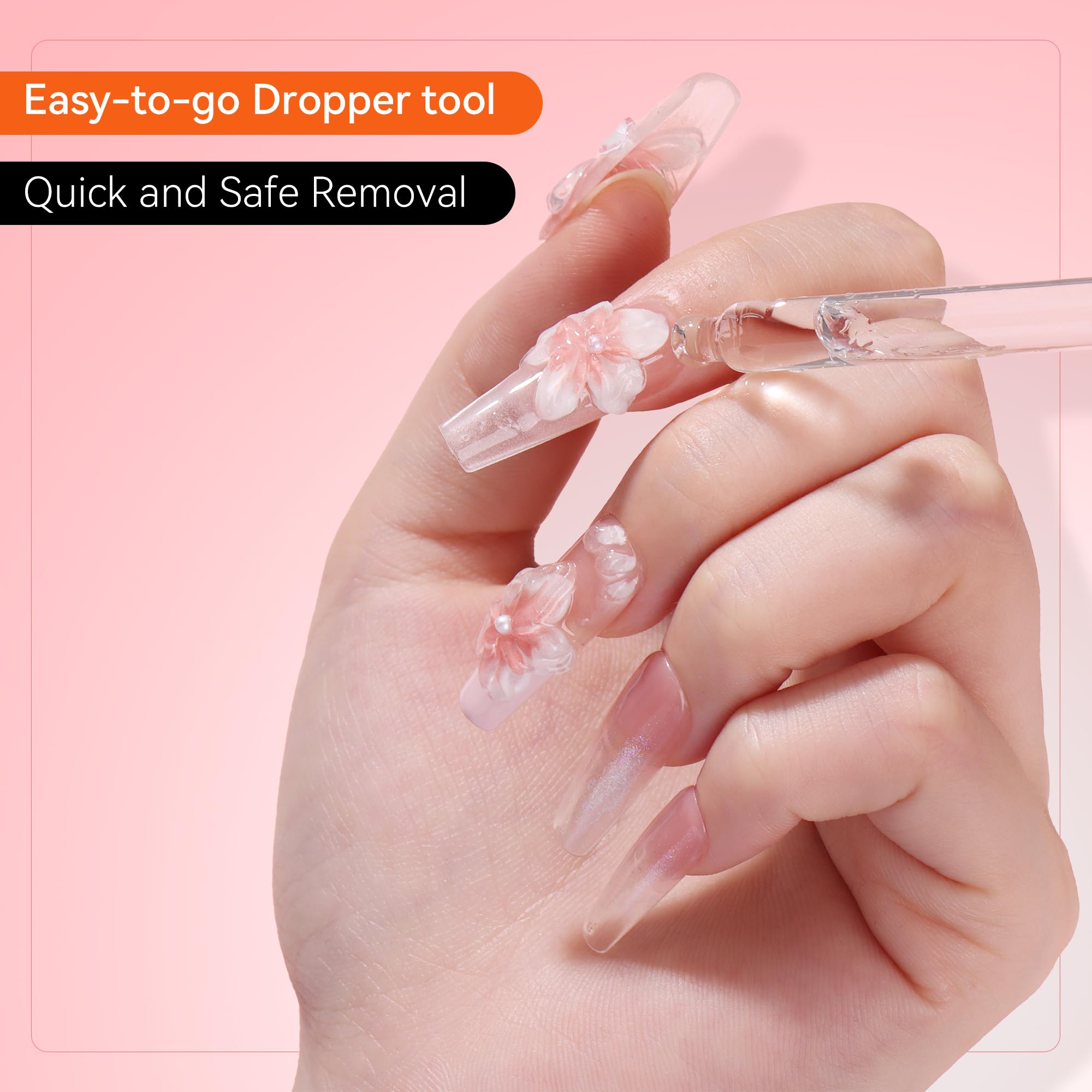Five wooden sticks included for easy adhesive removal