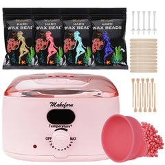 Makeforu kit cera con calentador digital para resultados profesionales en casa