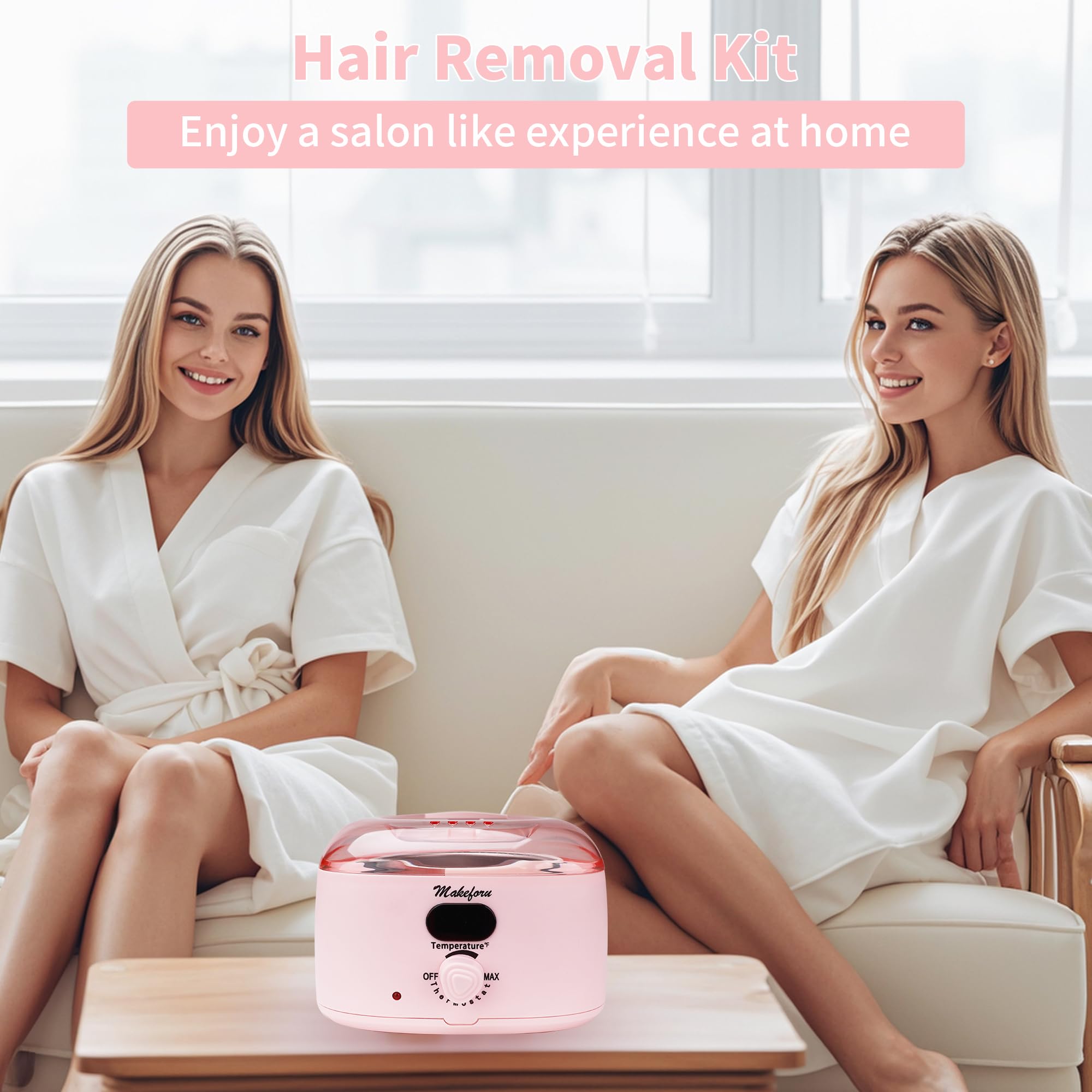 Makeforu kit facial y corporal para depilación suave en casa
