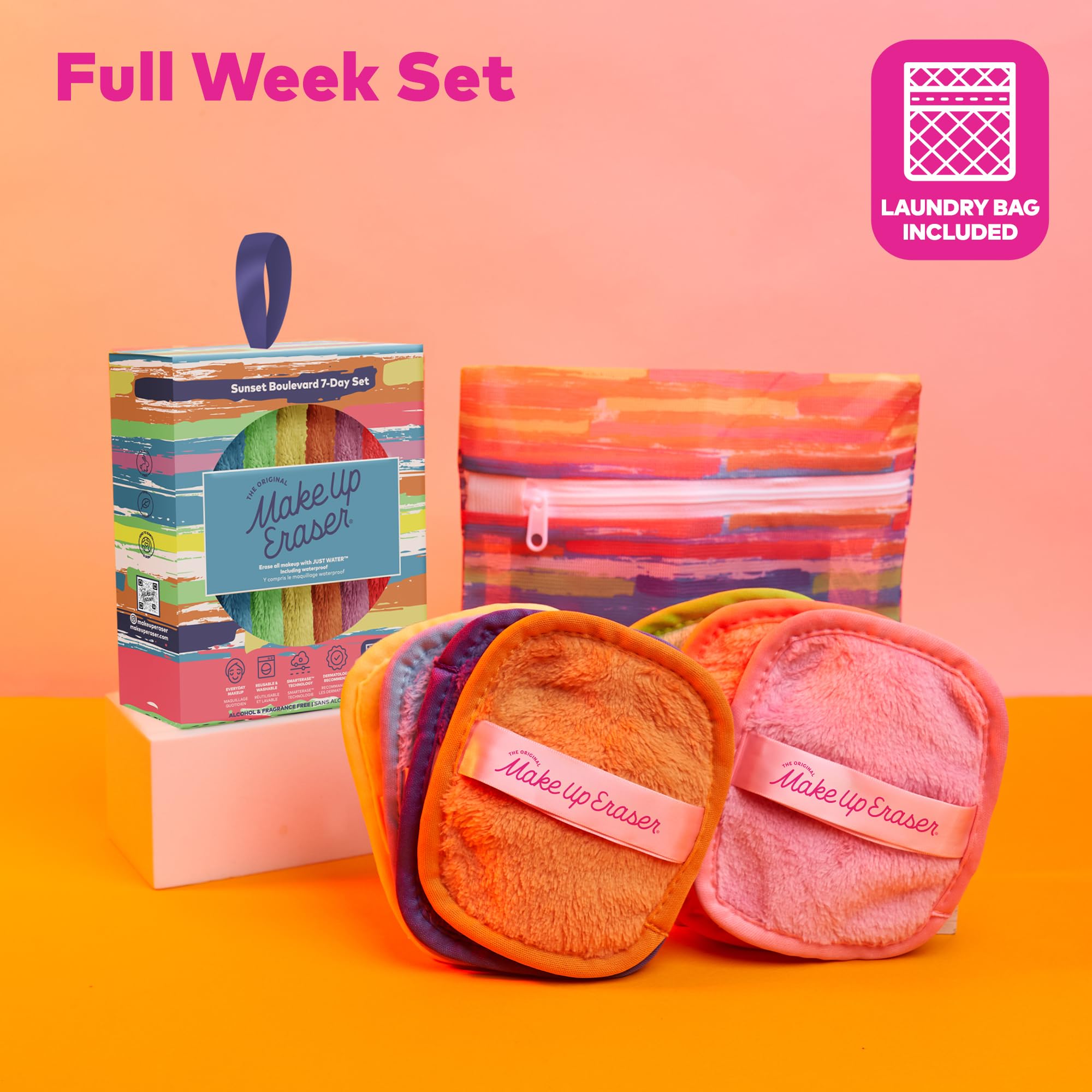 MakeUp Eraser conjunto7 set de 7 días para rutina diaria.