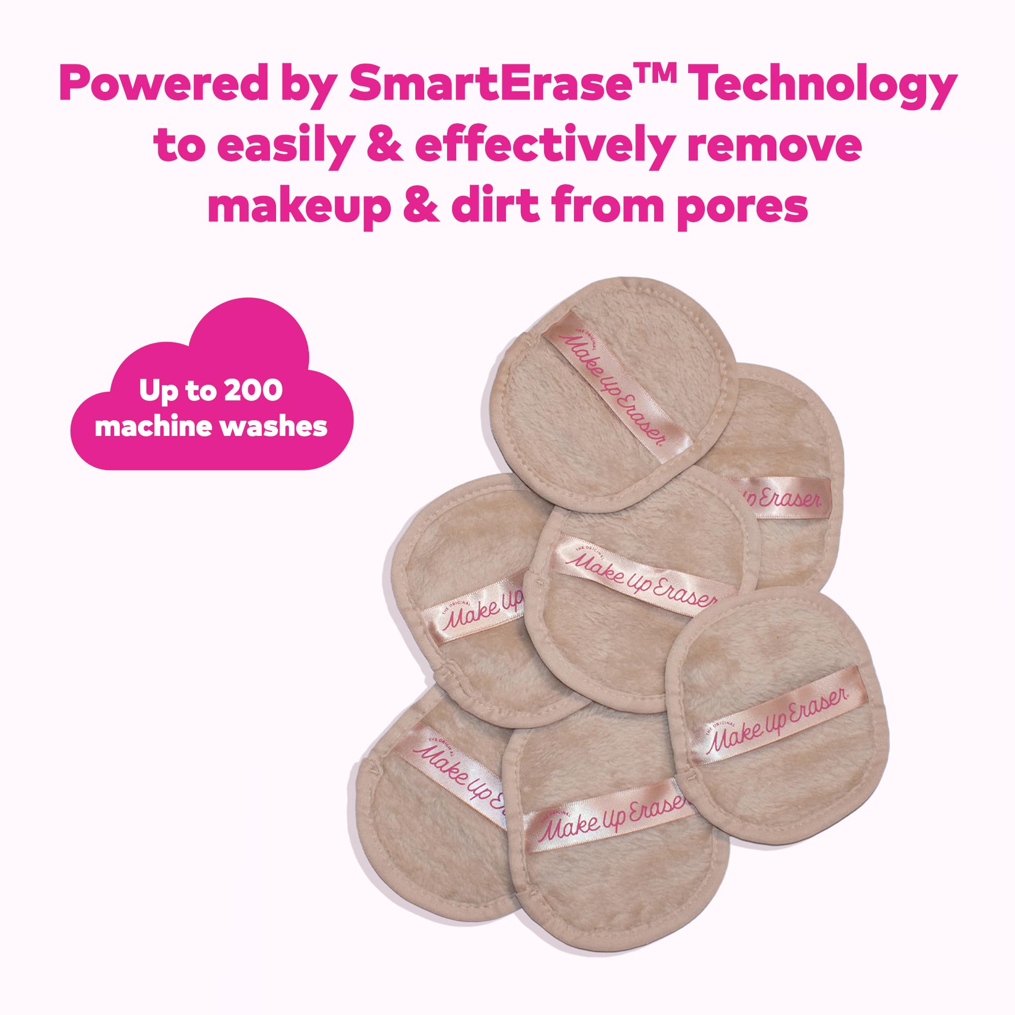 MakeUp Eraser desmaquillante-agua-fundacion: limpia base sin aceite, piel suave