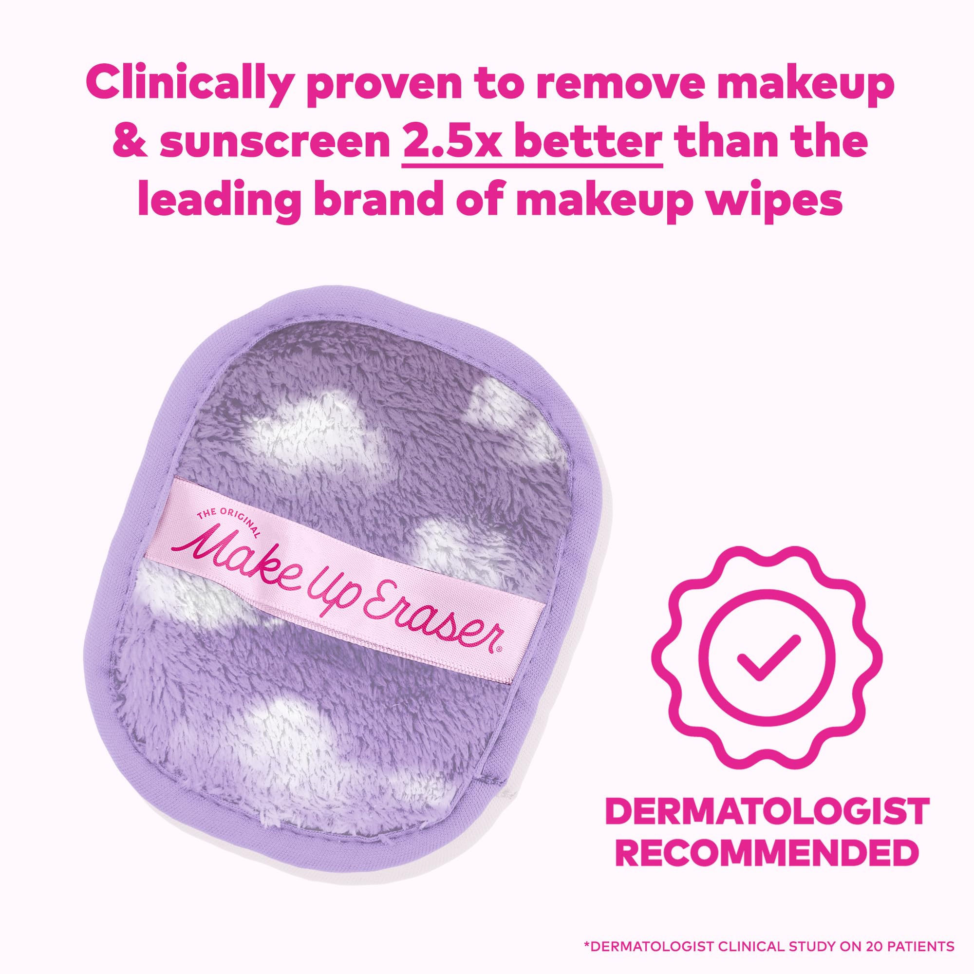 MakeUp Eraser double-face – design polyvalent pour maquillage et exfoliation