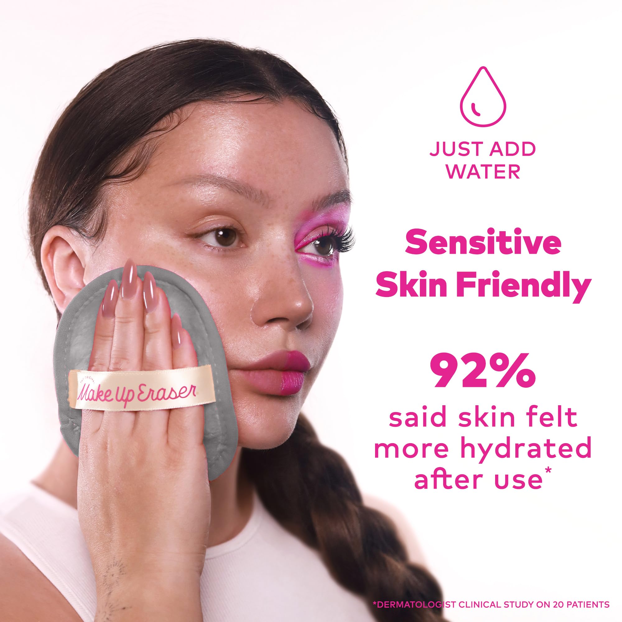 MakeUp Eraser exfoliación: lado exfoliante para poros limpios