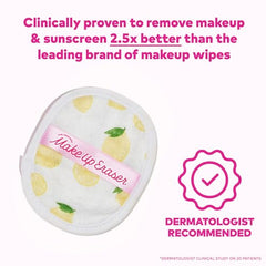 Conjunto MakeUp Eraser Limoncello 7 unidades elimina maquillaje resistente al agua