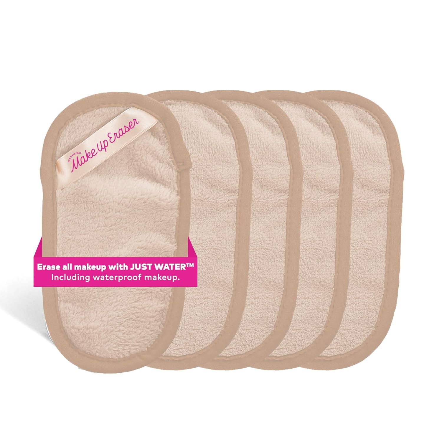 MakeUp Eraser Original Mini PRO 5-Pack: elimina maquillaje con agua, sin irritación.