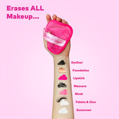 MakeUp Eraser Original Pink 7-Dias Set limpieza con agua para maquillaje resistente.