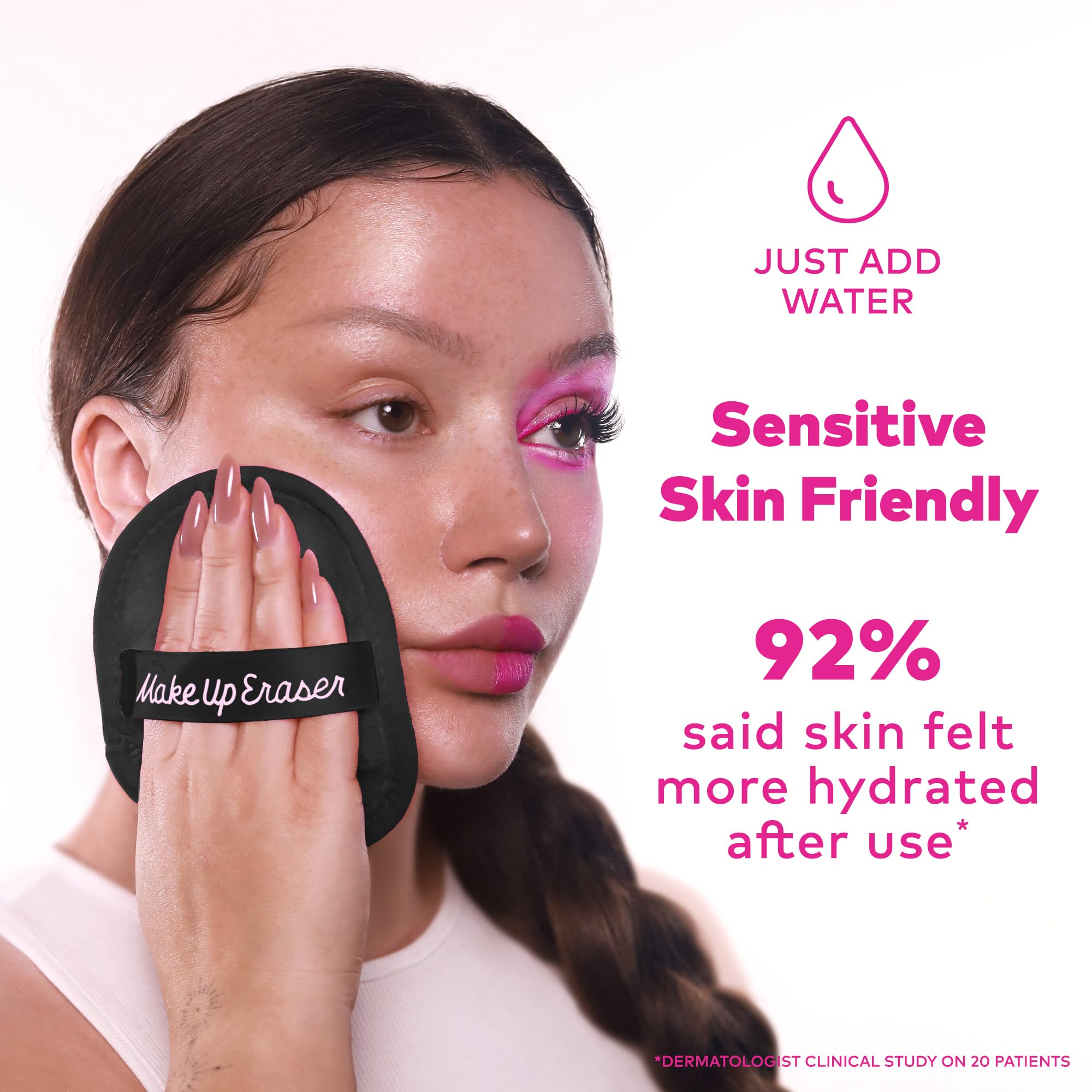MakeUp Eraser: desmaquilla máscara resistente al agua sin fricción