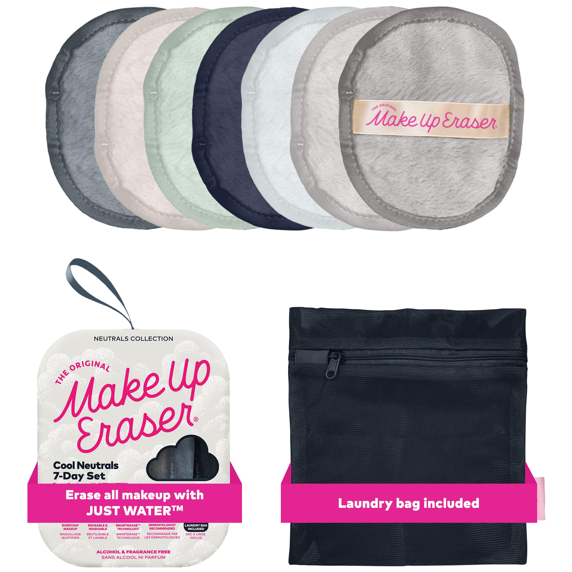MakeUp Eraser Original Set de 7 días: limpieza suave con solo agua